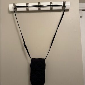 Vera Bradley Black Quilted Phone Pouch